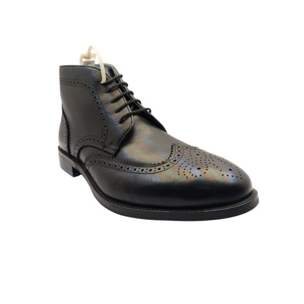 Art.no-RB-50 Premium Leather High Ankle Brogue Lacing Formal Shoes - Image 4