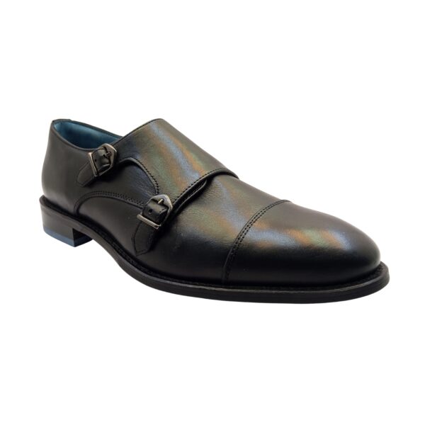 Art.no-RB-32 Double Monk Strap Handcrafted Genuine CRUST Leather Formal Shoes - Image 3