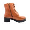 Art.no-MS-05 Ankle Side Zip & Lace Up High Top Block Heeled Boots