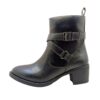 Art.no-MS-212 Strap Ankle Side Zip High Top Block Heeled Boots