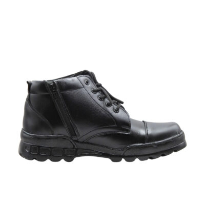 TI- Side Zip Ankle Leather Boots for ARMY/CRPF/POLICE/NCC