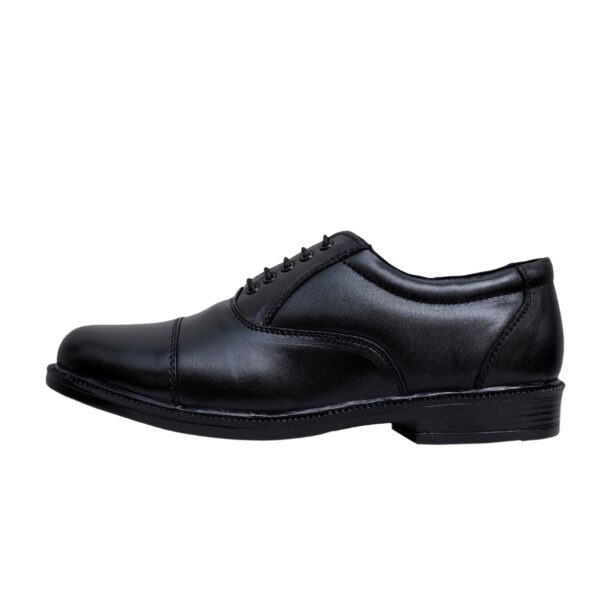 TI- Men's & Women's Black Genuine Leather OXFORD SHOES - Image 2