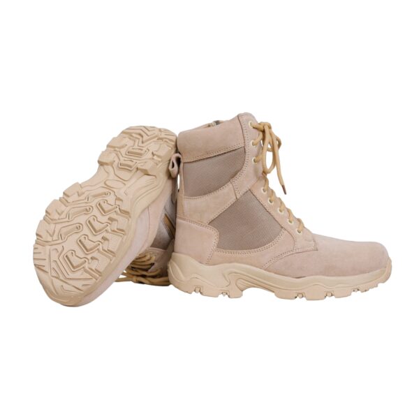 TI-Combat Genuine Suede Leather Side Chain High Ankle Boots for ARMY/AIRFORCE/SP FORCES/SHIPS & SUBMARINES - Image 3