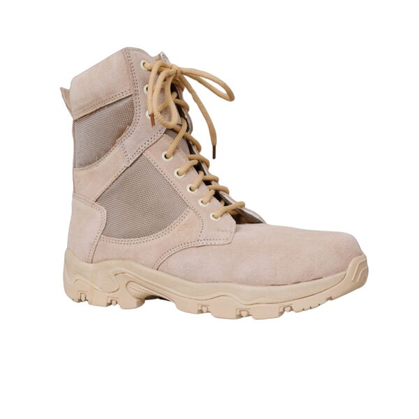 TI-Combat Genuine Suede Leather Side Chain High Ankle Boots for ARMY/AIRFORCE/SP FORCES/SHIPS & SUBMARINES
