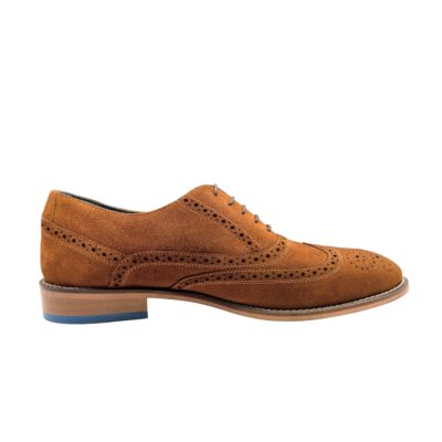 Art.no-RB-77 SUEDE Leather Brogue Lacing Formal Shoes