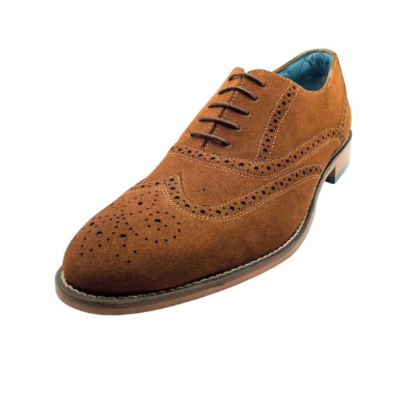 Art.no-RB-77 SUEDE Leather Brogue Lacing Formal Shoes - Image 3