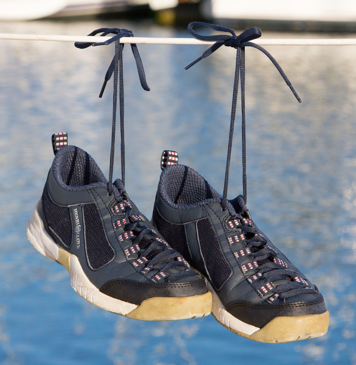 shoes, laces, sea, footwear, nature, sport, foot, outdoor, blue shoes