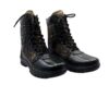 Art.no-RJ-311 COBRA PRINT Genuine Leather Rubber Sole MILITARY BOOT For Men