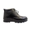 Art.no-PM-05 Genuine Leather Alert PU Sole Side Zip Black Ankle Boots for ARMY/AIR FORCE/CRPF/NCC