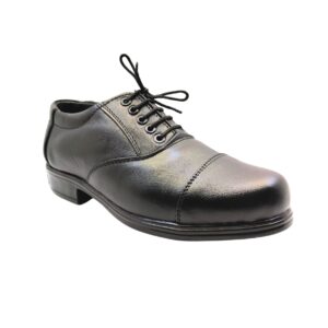 284 Art.no-PM-55 OX Genuine Leather Alert Air mix Sole OXFORD Black Shoes For Men & Women