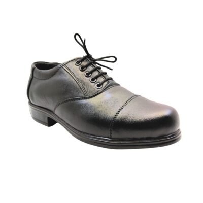 Art.no-PM-55 OX Genuine Leather Alert Air mix Sole OXFORD Black Shoes For Men & Women