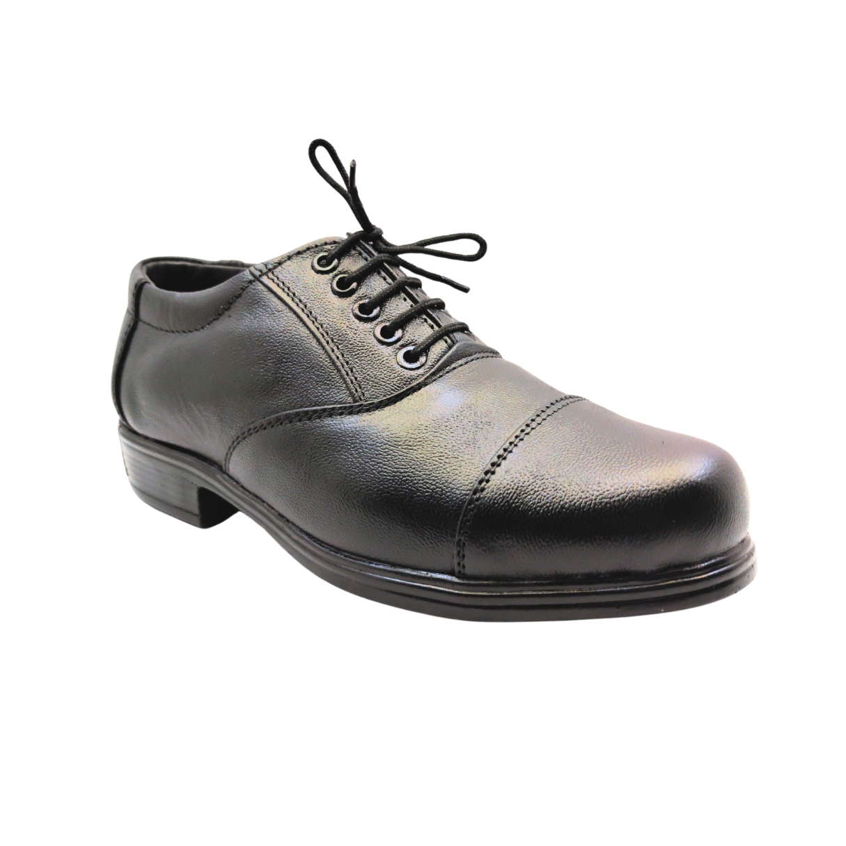 Art.no-PM-55 OX Genuine Leather Alert Air mix Sole OXFORD Black Shoes For Men & Women