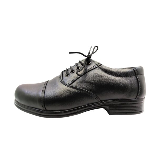 Art.no-PM-55 OX Genuine Leather Alert Air mix Sole OXFORD Black Shoes For Men & Women - Image 2