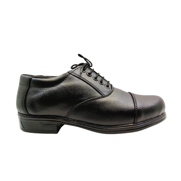 Art.no-PM-55 OX Genuine Leather Alert Air mix Sole OXFORD Black Shoes For Men & Women - Image 3