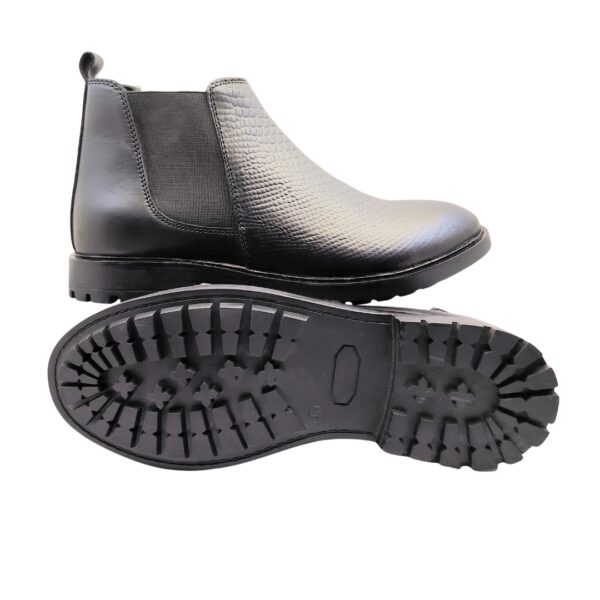 Art.no-DW-555 Genuine Leather Comfortable Trendy Walking Outdoor Slip On Chelsea Boots For Men - Image 6