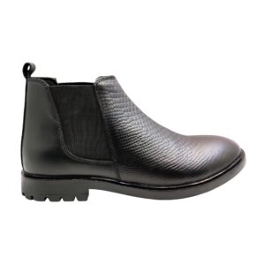 Art.no-DW-555 Genuine Leather Comfortable Trendy Walking Outdoor Slip On Chelsea Boots For Men