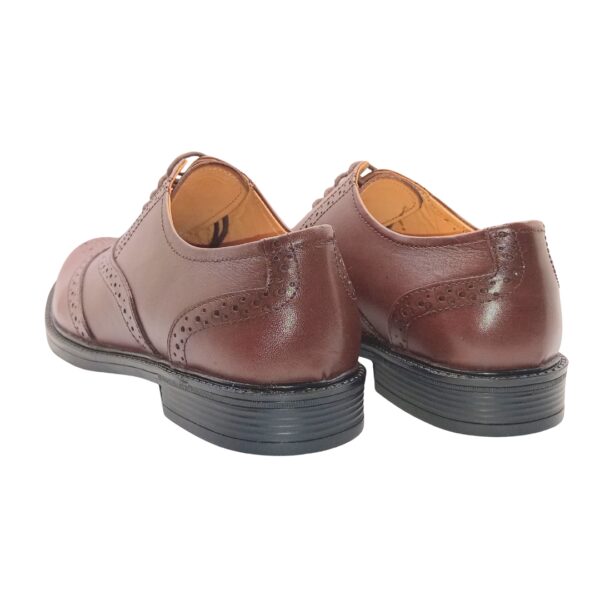 Art.no-RX-100 Premium CRUST Genuine Leather TPR SOLE Brogue High Quality shoe Brown - Image 5
