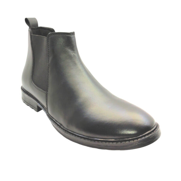 Art.no-DW-555 Genuine Leather Comfortable Trendy Walking Outdoor Slip On Chelsea Boots For Men - Image 3