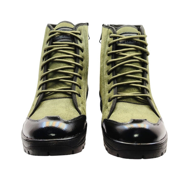 Art.no-MJ 629-Genuine SUEDE Leather Rubber Sole Side Zip Anti Skid Jungle Boots For ARMY/BSF/CRPF - Image 4