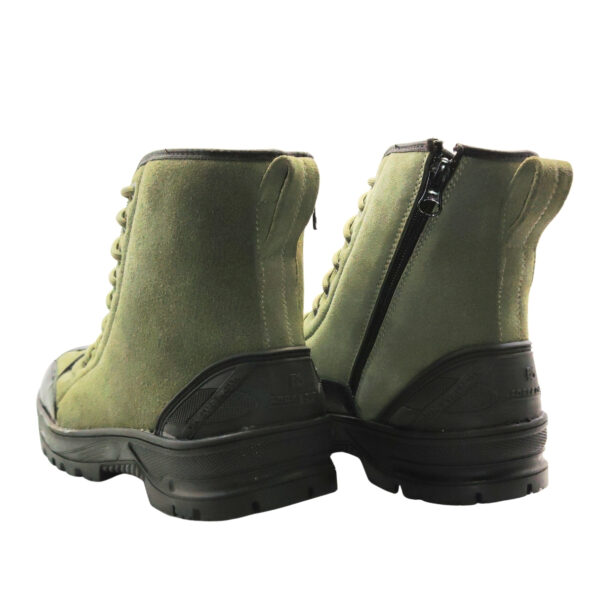 Art.no-MJ 629-Genuine SUEDE Leather Rubber Sole Side Zip Anti Skid Jungle Boots For ARMY/BSF/CRPF - Image 5