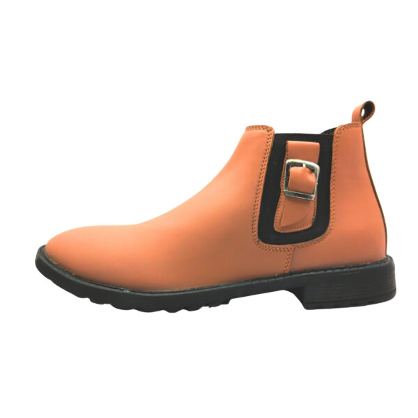Art.no-DW-555 Genuine Leather Comfortable Trendy Walking Outdoor Slip On Chelsea Boots For Men - Image 2