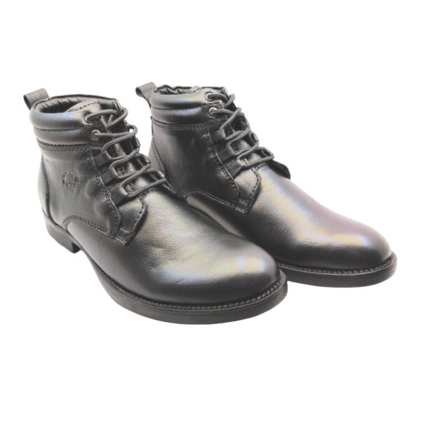 Art.no-RR-Classic- Premium Genuine Brushoff Leather Handmade Black Boots For Men - Image 3