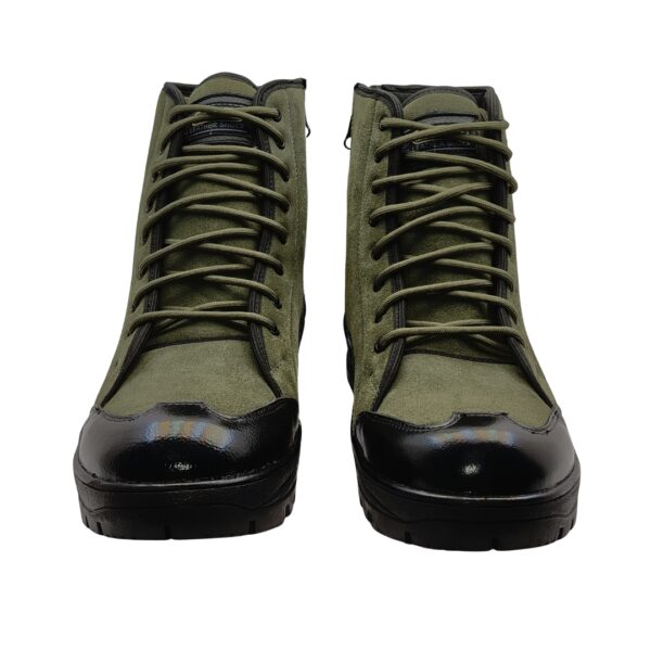 tooshani products (4) TI-1.0 Olive Genuine SUEDE Leather T.P.R Sole Side Zip Anti Skid Jungle Boots For ARMY/BSF/CRPF