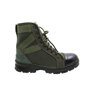 TI-Olive Jungle boot Leather Toe Side Zip Light Weight PU Sole