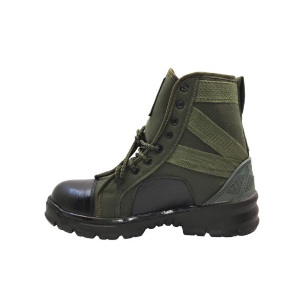 tooshani products TI-Olive Jungle boot Leather Toe Without Zip Light Weight PU Sole